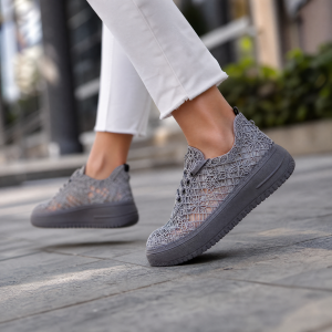 Дамски летни кецове КОД 50-303-сив