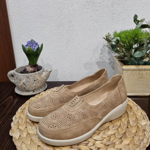 Дамски обувки КОД Д-30-427-беж
