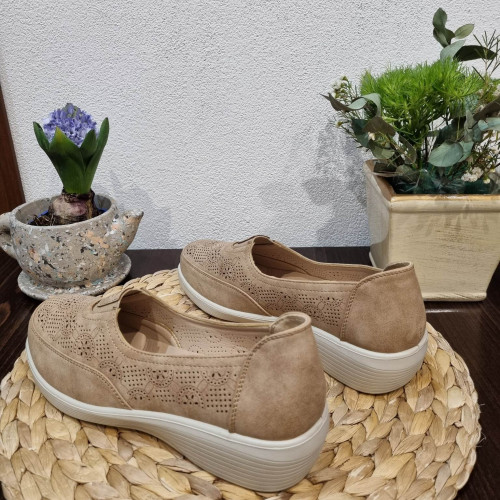 Дамски обувки КОД Д-30-427-беж