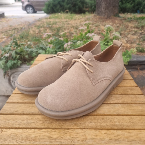 Дамски  обувки от естествена кожа КОД-H-3060-беж