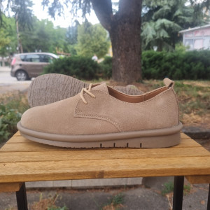 Дамски  обувки от естествена кожа КОД-H-3060-беж