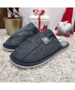 Мъжки домашни чехли XXL КОД ПА-741-сив