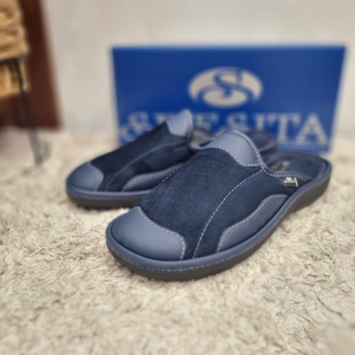 Мъжки домашни чехли  Спесита КОД ПА-718-син