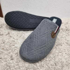 Мъжки домашни чехли XXL КОД ПА-725-сив