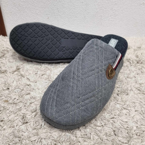 Мъжки домашни чехли XXL КОД ПА-725-сив