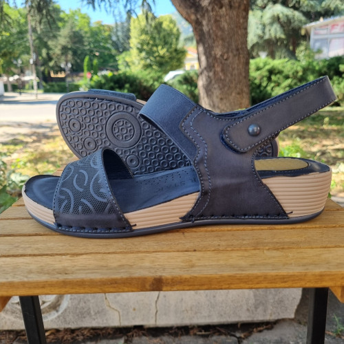 Дамски анатомични сандали КОД АН-10-655-син