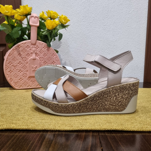 Дамски анатомичен сандал от естествена кожа КОД ДОТ-6546