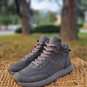 Мъжки кецове КОД  R-9512-сив