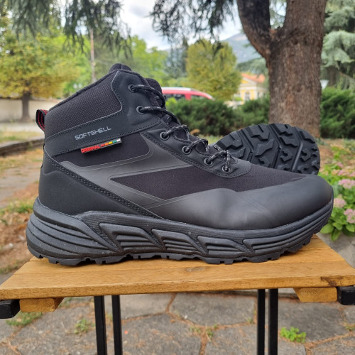 Мъжки зимни SOFTSHELL обувки КОД Я-8175-черен